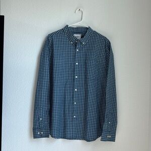 Goodfellow & Co Blue Gingham Casual Shirt